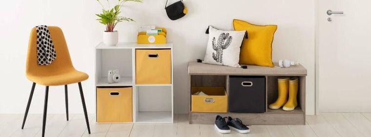 5five Simply Smart, pojemnik tekstylny do przechowywania, pudełko na ubrania, 31-31 cm