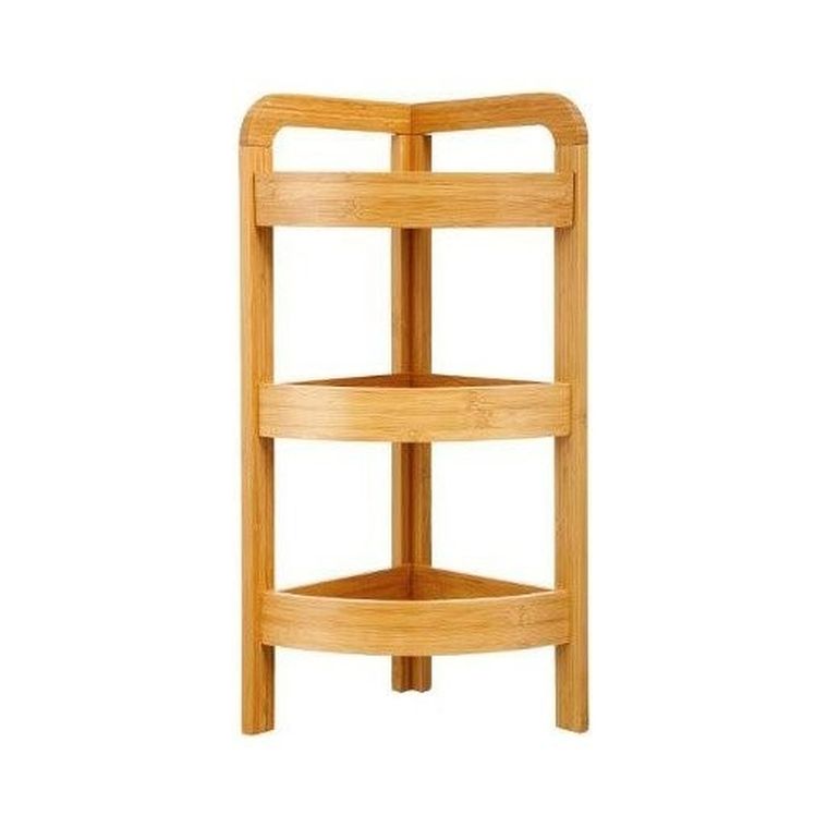 5five Simply Smart, regał bambusowy do łazienki, narożny