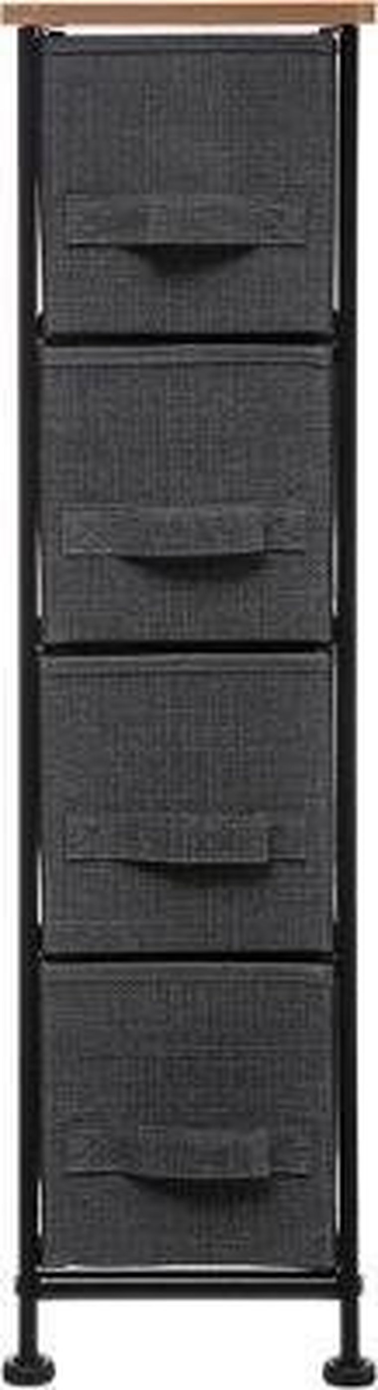 5five Simply Smart, regał łazienkowy z 4 szufladami tekstylnymi, 48-20-75 cm