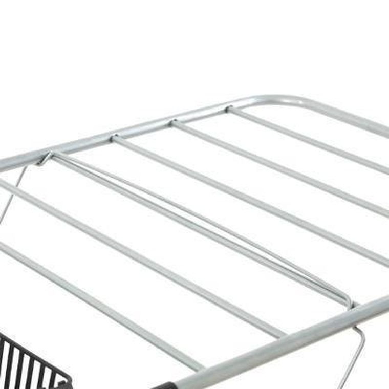 5five Simply Smart, rozkładana suszarka na pranie, z koszyczkiem na drobiazgi, 2 poziomy