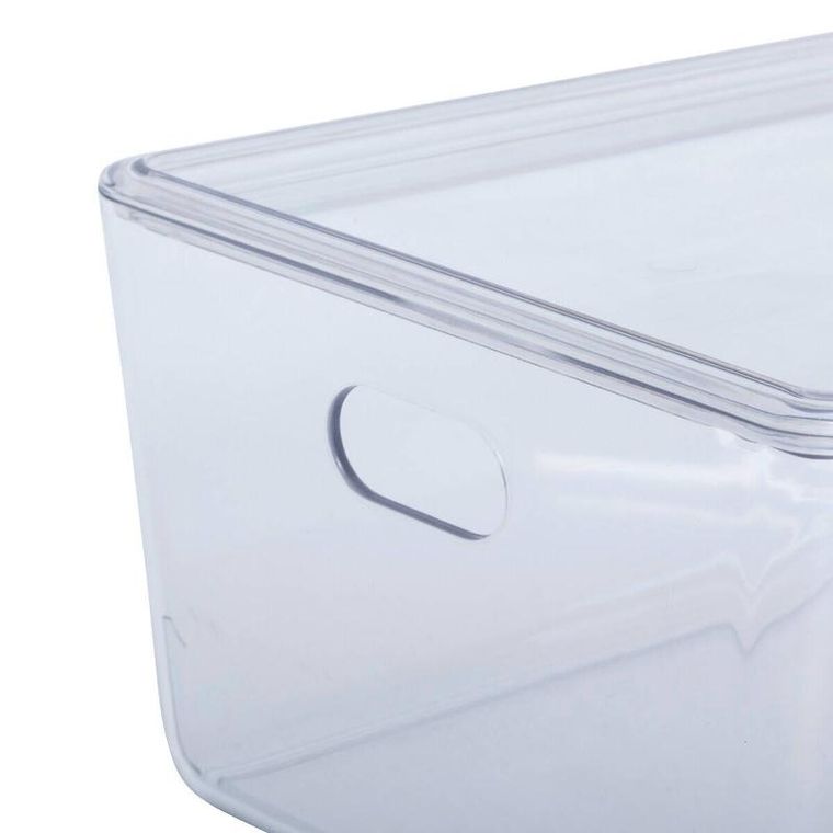 5five Simply Smart, Selena, pudełka z pokrywką, przezroczyste, do szafy, 4l