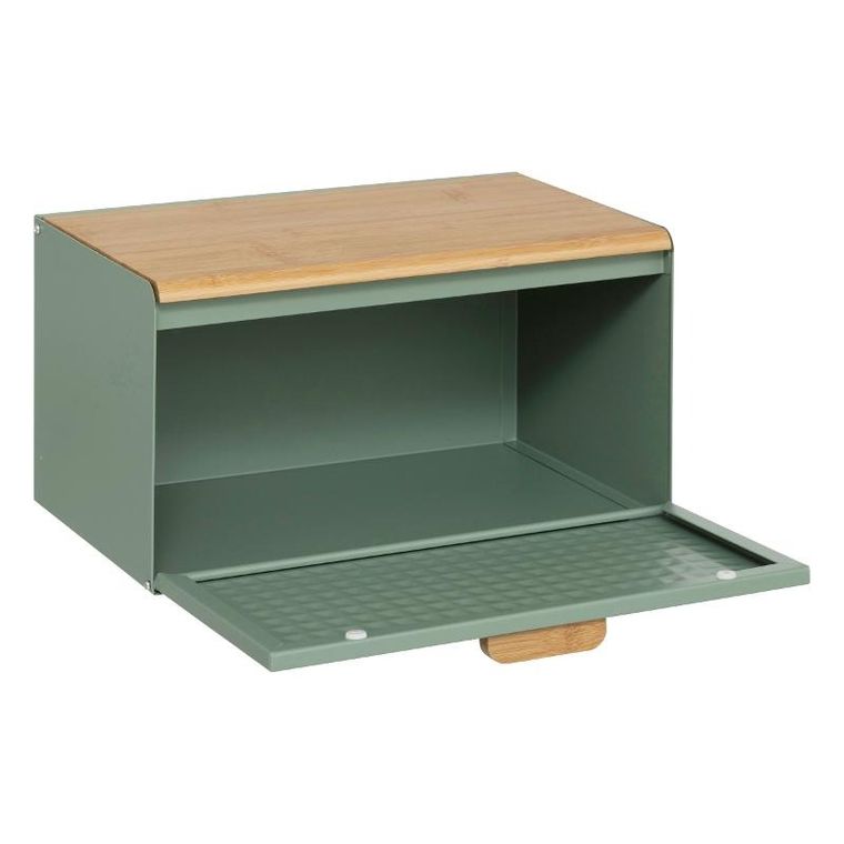 5five Simply Smart, Sensia, metalowy chlebak z bambusową pokrywą