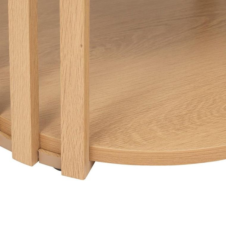5five Simply Smart, Slat, stolik nocny, lamele, z półką, 48 cm