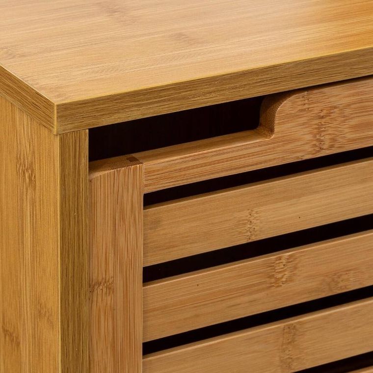 5five Simply Smart, szafka łazienkowa stojąca wysoka Sicela, bambusowa, 38-33-168 cm