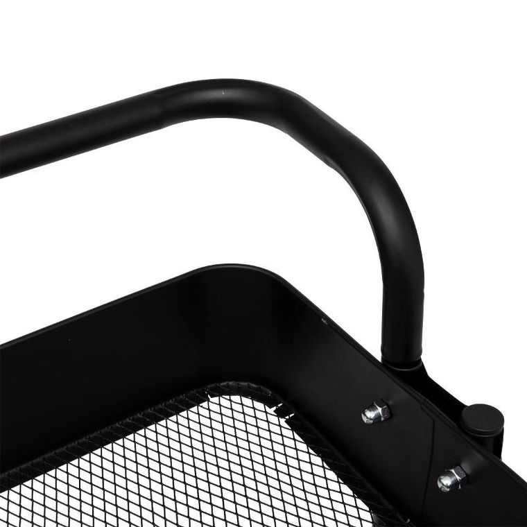 5five simply smart, wózek kuchenny, 3-poziomowy, black edition, 45-36,5-86 cm