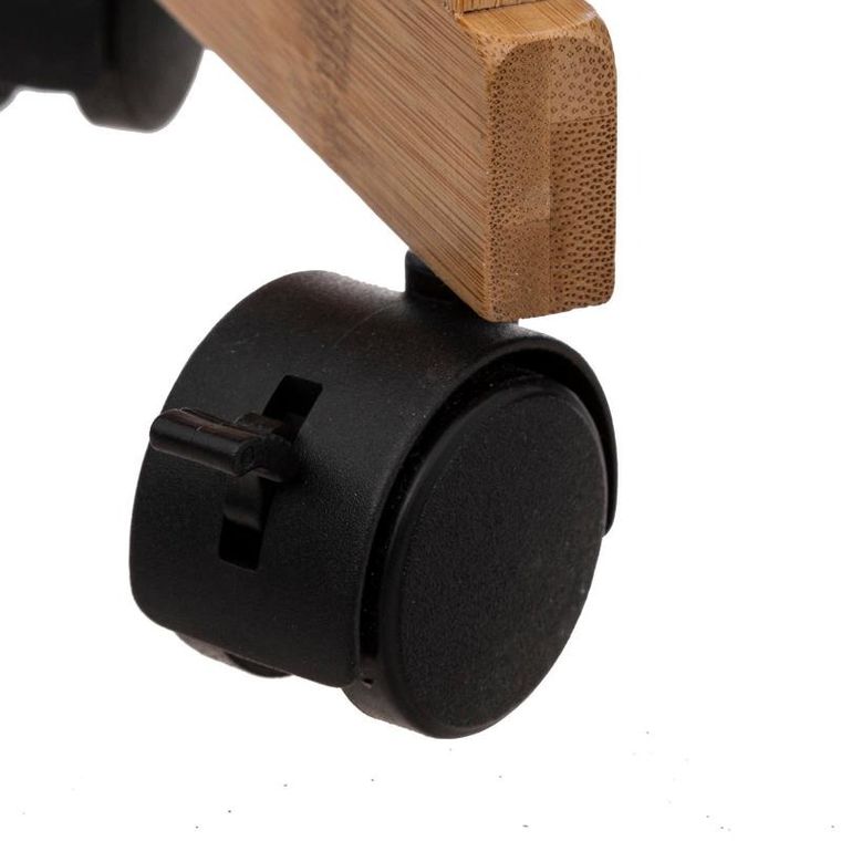 5five Simply Smart, wózek łazienkowy Bamboo, szafka bambusowa, 3 poziomy