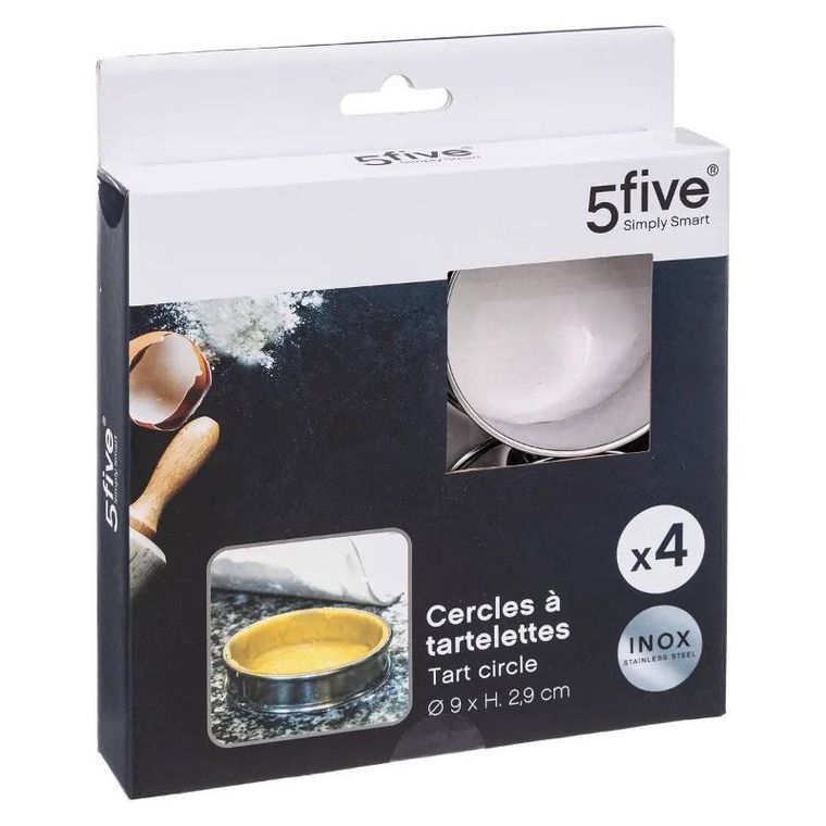 5five Simply Smart, zestaw mini form do tartaletek, 9 cm