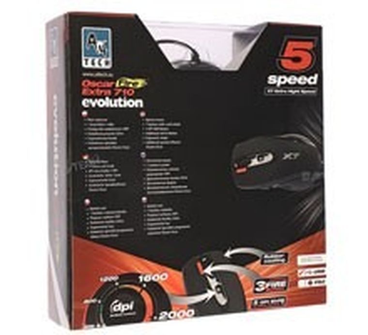 A4 Tech, mysz gamingowa EVO XGame Opto X710 Extra Fire