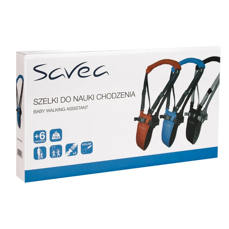 Abakus Baby, szelki do nauki chodzenia, czarne