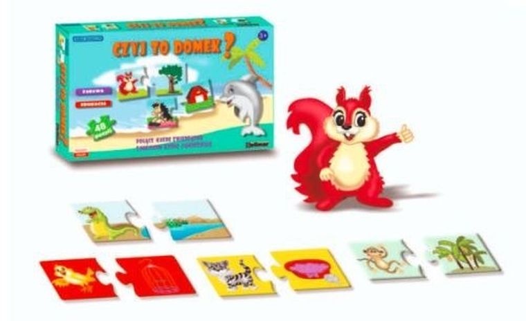 Abino, Czyj to domek? puzzle, 48 elementów