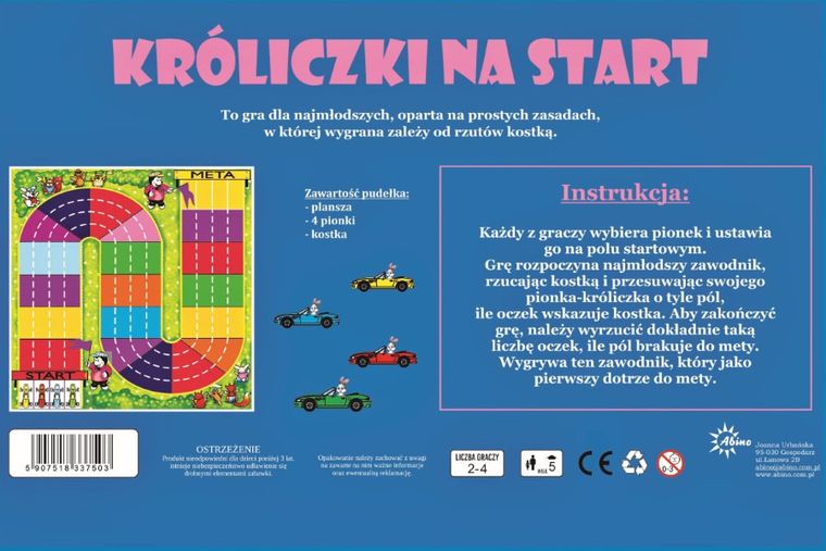 Abino, Króliczki na start, gra familijna