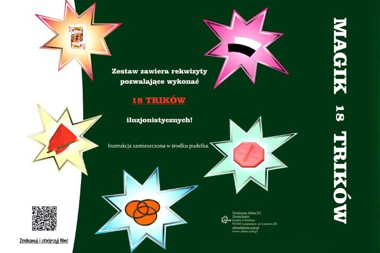 Abino, Mały Magik, sztuczki magiczne, 18 trików
