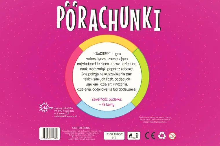 Abino, Porachunki, gra matematyczna