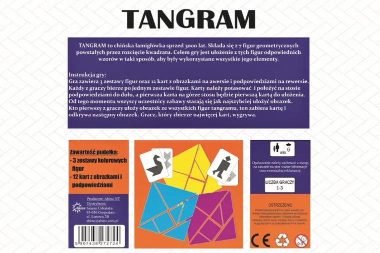 Abino, Tangram, gra logiczna