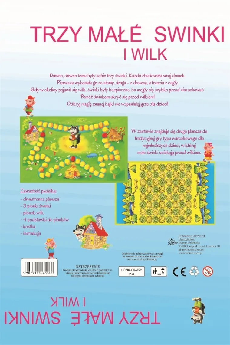 Abino, Trzy małe świnki i wilk, gra familijna