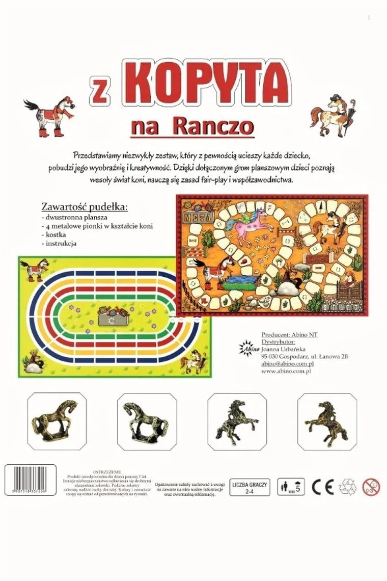 Abino, Z Kopyta na ranczo, gra familijna