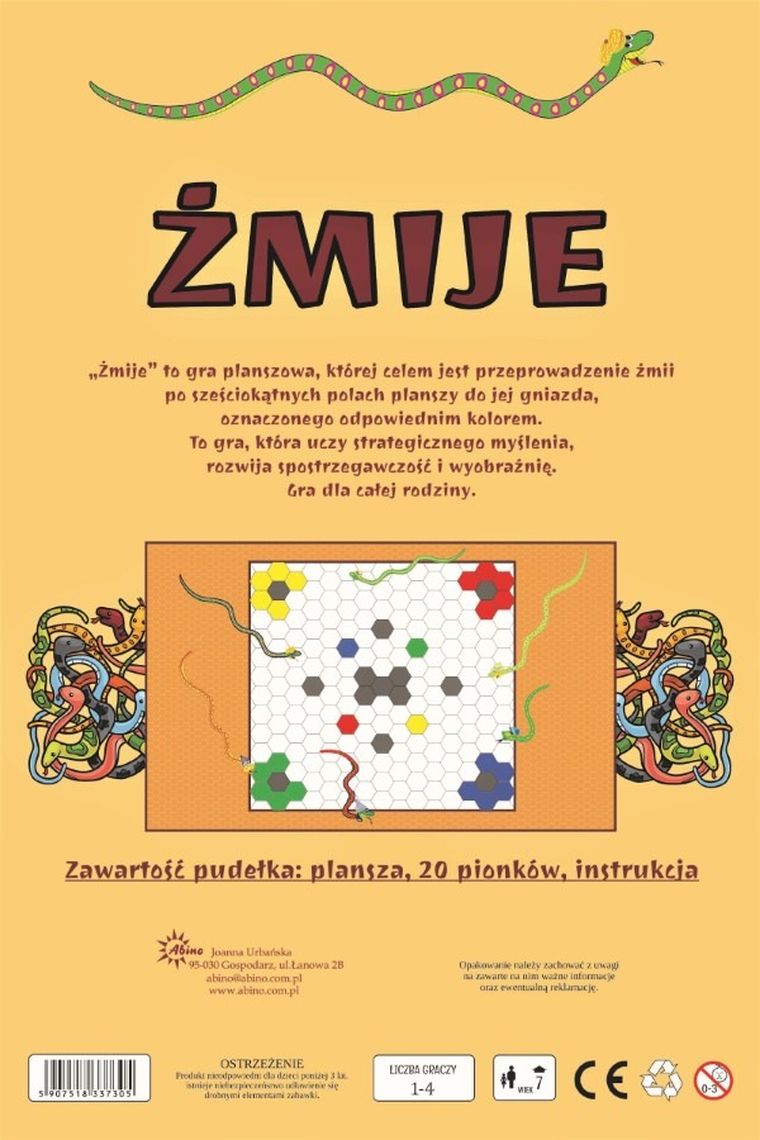 Abino, Żmije, gra edukacyjna