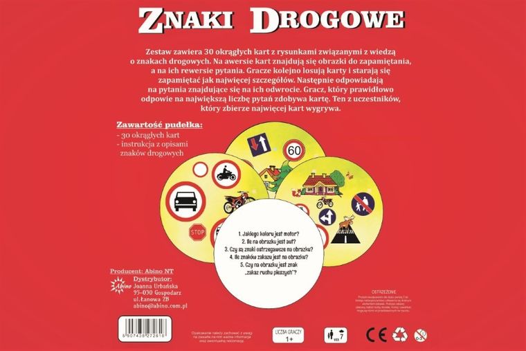 Abino, Znaki drogowe w pigułce, gra edukacyjna