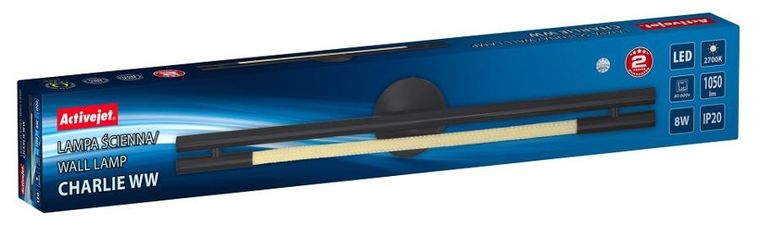 Activejet, lampa ścienna LED, AJE-CHARLIE