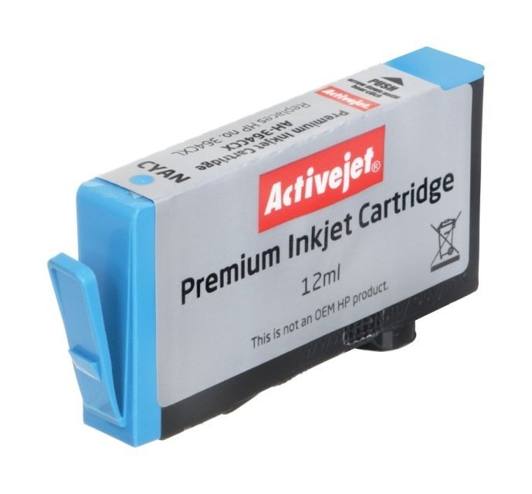 Activejet, tusz do drukarki, zamiennik HP 364XL CB323EE, Premium, 12 ml, niebieski, AH-364CCX