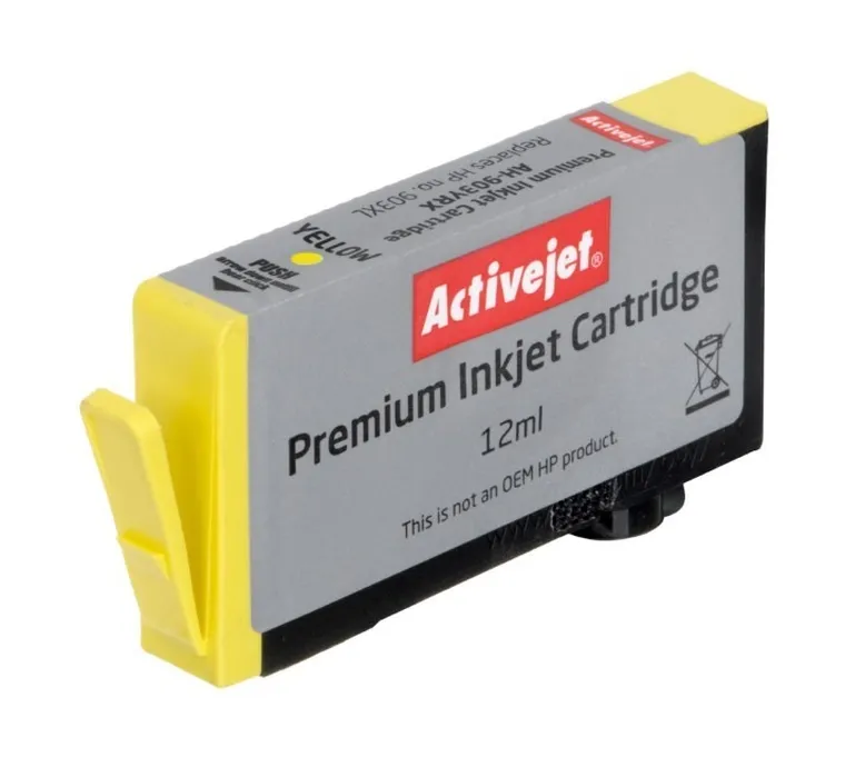 Activejet, tusz do drukarki, zamiennik HP 903XL T6M11AE, Premium, 12 ml, żółty, AH-903YRX