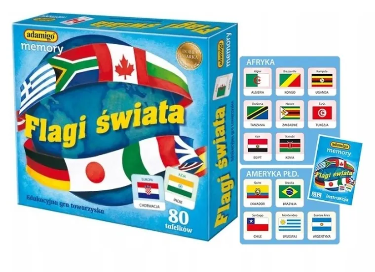 Adamigo, Flagi, memory, gra pamięciowa