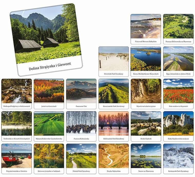 Adamigo, Memory krajobrazy Polski, gra pamięciowa