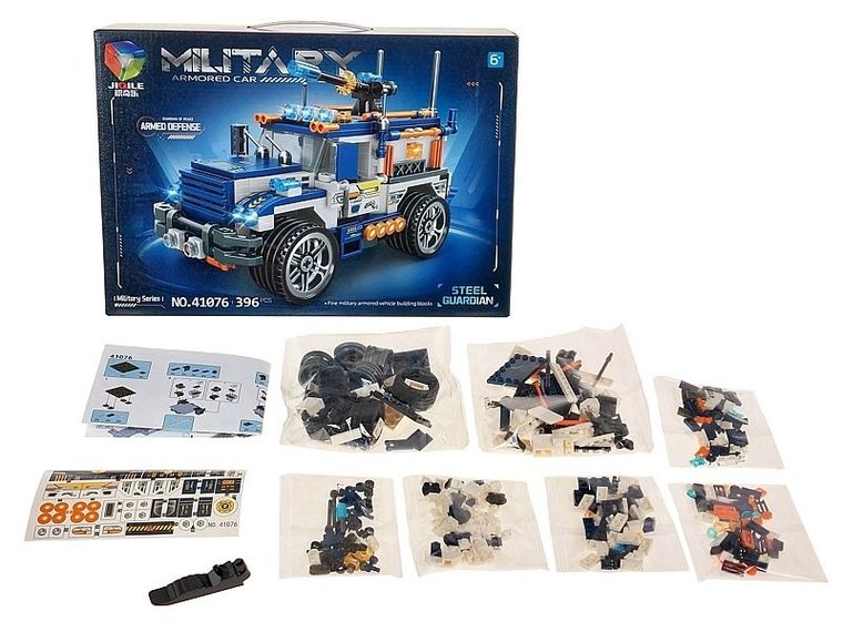 Adar, Jeep militarny, klocki konstrukcyjne, 396 elementów