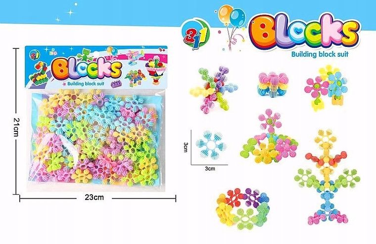 Adar, kwiatki, klocki konstrukcyjne