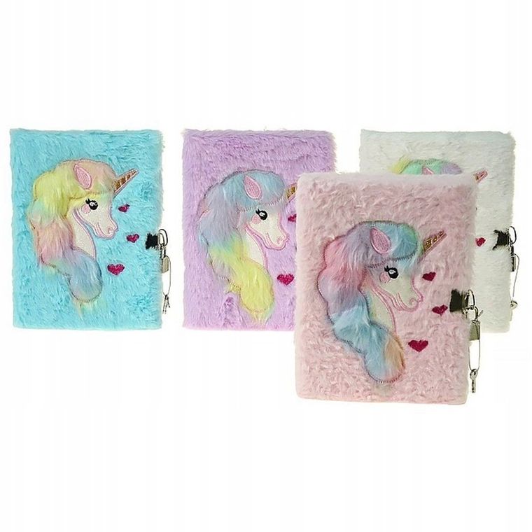 Adar, notes pluszowy, jednorożec, A5, 1 szt.