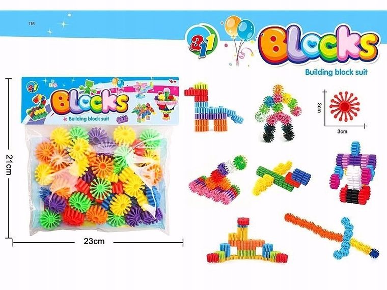 Adar, zębate koła, klocki konstrukcyjne