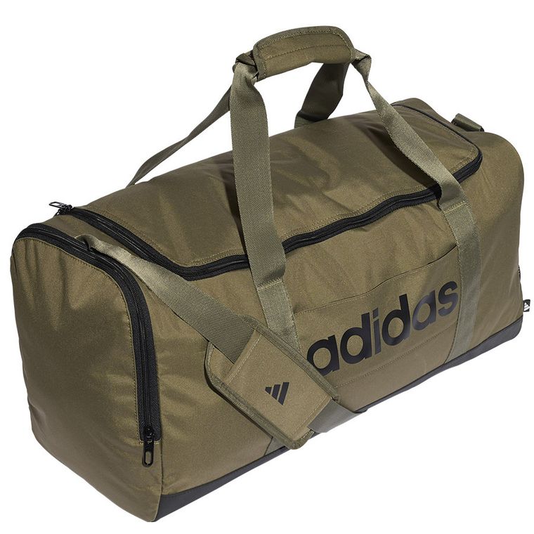 Adidas, Linear Duffel, torba, czarny, IN6119