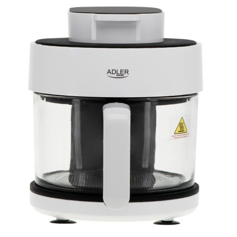 Adler, frytkownica beztłuszczowa ze szklaną misą, airfryer, 3l