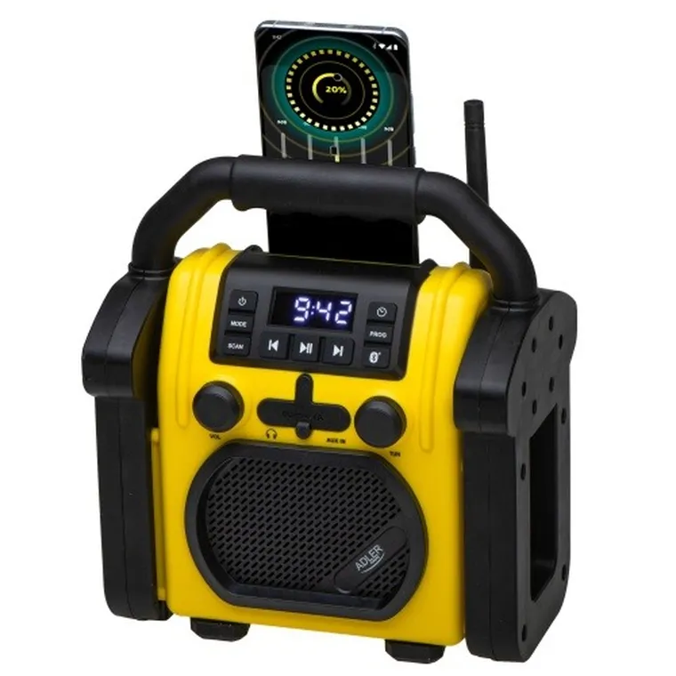 Adler, radio budowlane z Bluetooth, IPX 54
