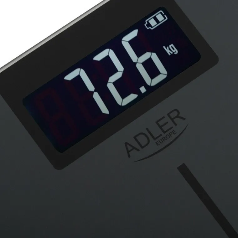 Adler, waga łazienkowa USB-C, akumulatorowa, do 180 kg