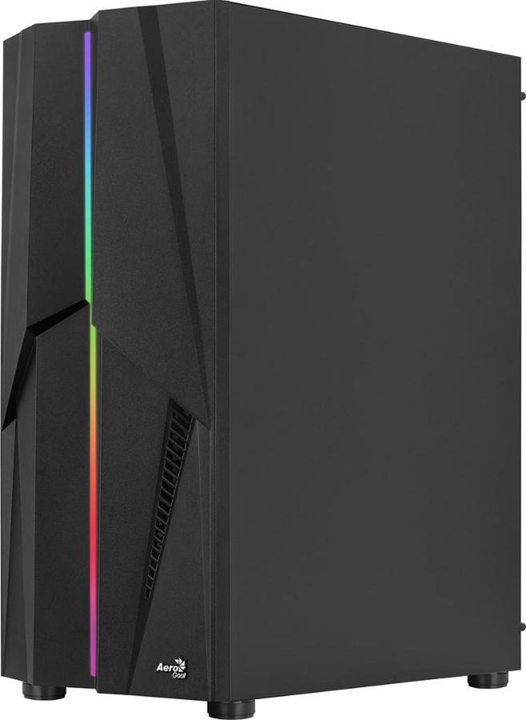 Aerocool, obudowa komputerowa, PGS Mecha-G-Bk-V1 Rgb, Czarna