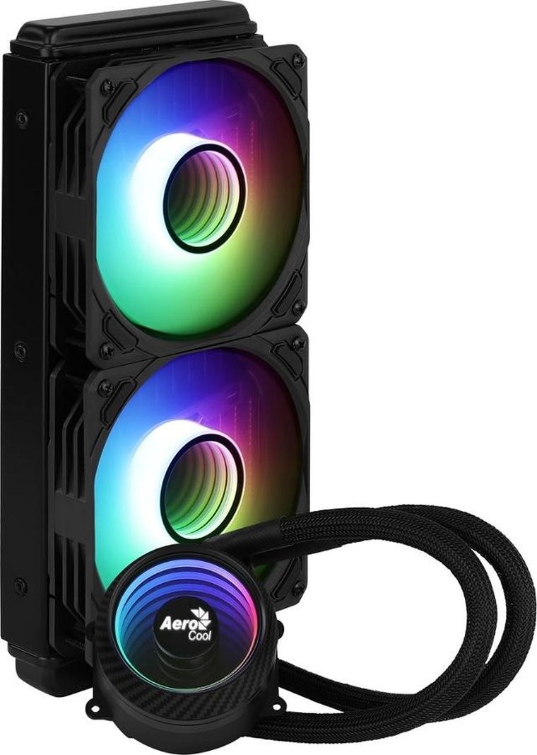 Aerocool, PGS Mirage L240, chłodzenie wodne, ARGB BK