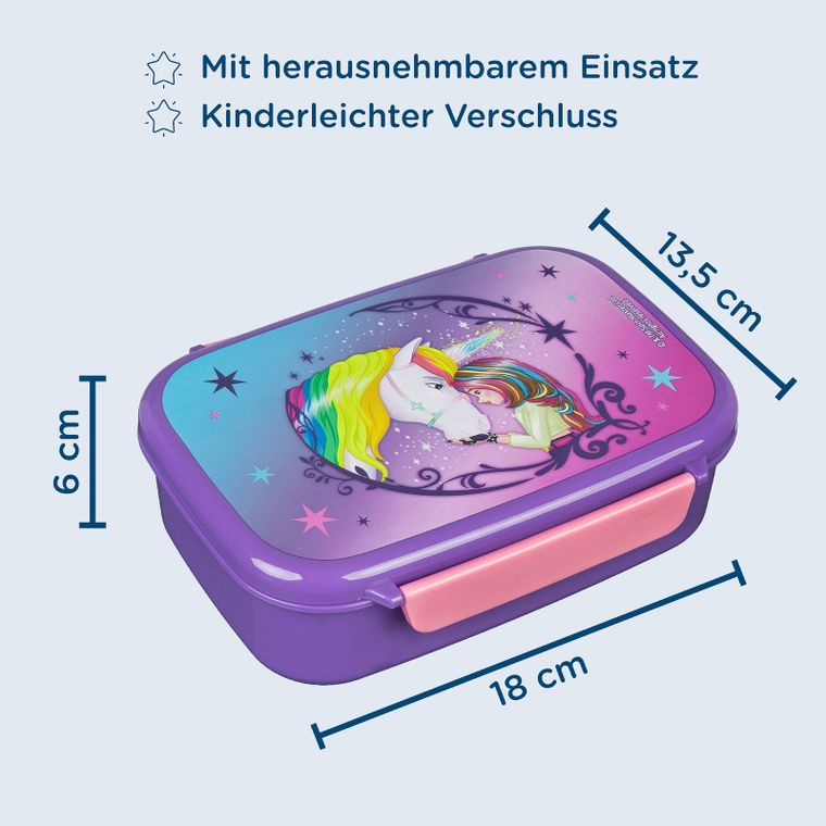 Akademia Jednorożców, lunchbox z przegródką