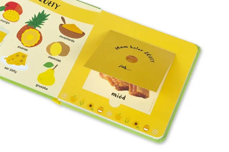 Akademia Mądrego Dziecka. Na targu. Moja pachnąca książeczka z kolorami