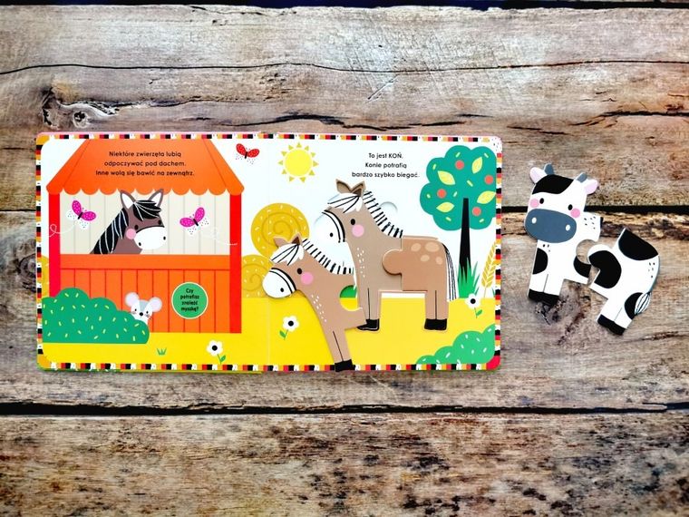 Akademia Mądrego Dziecka. Układam puzzle. Na wsi