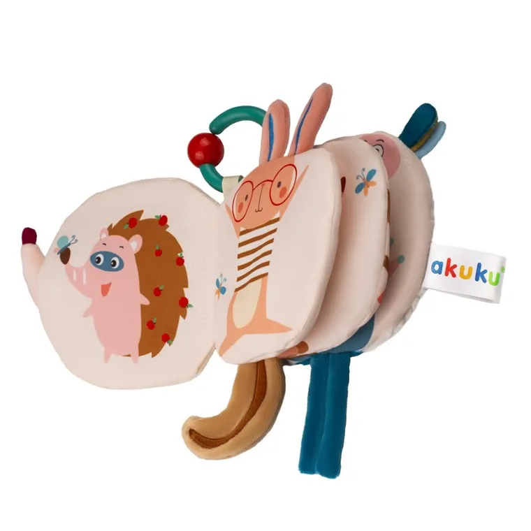 Akuku, Jeż, pluszowa książeczka sensoryczna