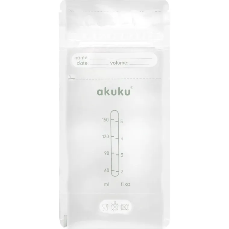 Akuku, sterylne woreczki do przechowywania pokarmu, 30 szt.
