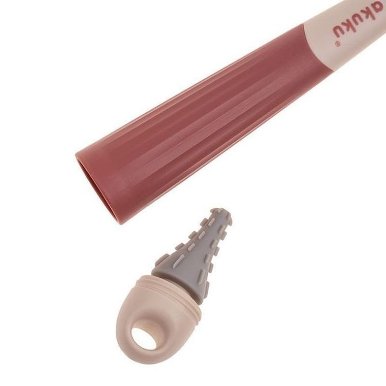 Akuku, szczotka silikonowa z wymienną końcówką