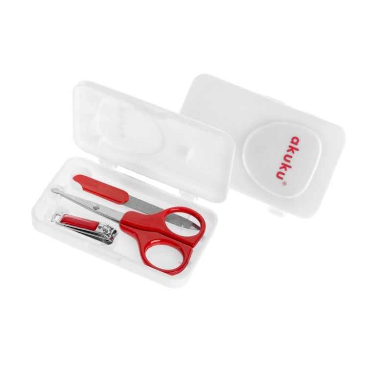 Akuku, zestaw do manicure dla niemowląt, miętowy