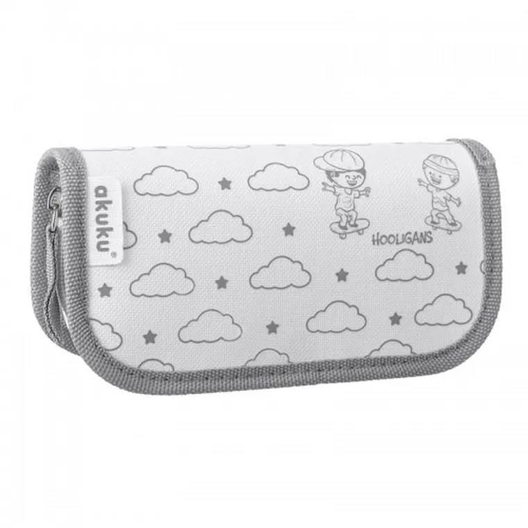 Akuku, zestaw pielęgnacyjny, nożyczki, cążki, pilnik, grey