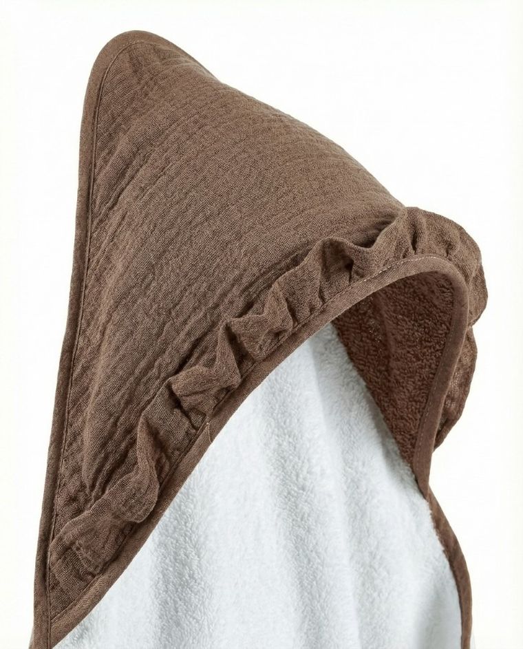 Albero Mio, Cotton color, okrycie kąpielowe, brąz