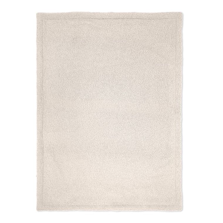 Albero Mio, Cotton Muślin & Boucle, kocyk boucle, wanilia, 75-100 cm