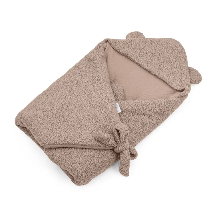 Albero Mio, Cotton Muślin & Boucle, otulacz do fotelika, karmel