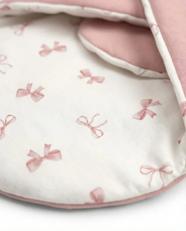 Albero Mio, Pudrowe kokardki, rożek niemowlęcy, muślin