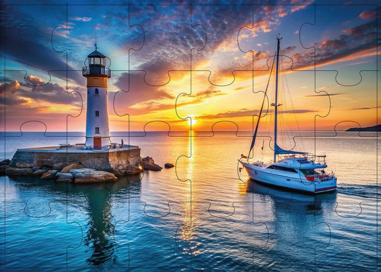 Alexander, Latarnia morska, puzzle, 24 elementy